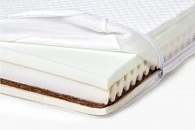 Матрас ЛЮКС кокос для кроваток серий EVO и MIA 160х80 беспружинный